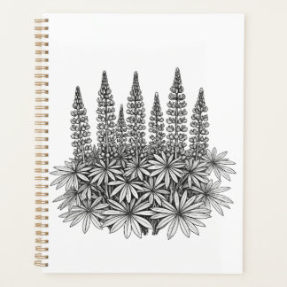 Minimalist Lupine Botanical Planner