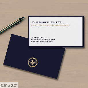 Minimalist Luxury Accountant Business Card