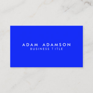 Minimalist Luxury Blue Colour - Elegant Simple Business Card
