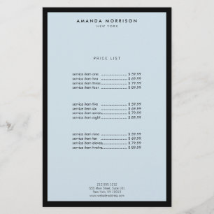 Minimalist Luxury Boutique Black/Blue Flyer