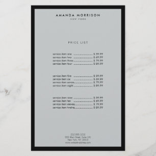 Minimalist Luxury Boutique Black/Grey Flyer