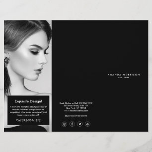 Minimalist Luxury Boutique Black/White Brochure