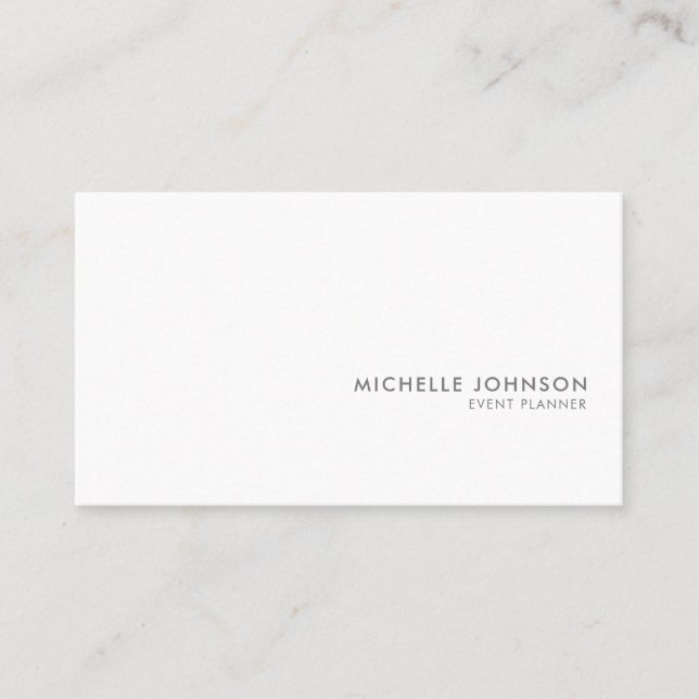 Minimalist Luxury Boutique Black/White Business Card (Front)