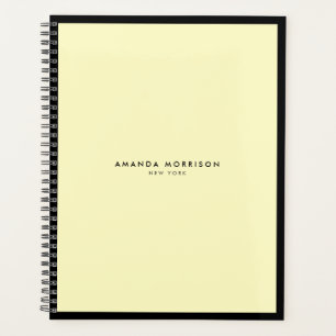 Minimalist Luxury Boutique Black/Yellow Planner