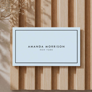 Minimalist Luxury Boutique Blue/Black Business Card