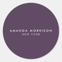Minimalist Luxury Boutique Eggplant Purple