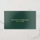 Minimalist Luxury Boutique Gold Foil Forest Green