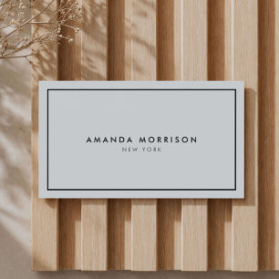 Minimalist Luxury Boutique Grey/Black Business Card