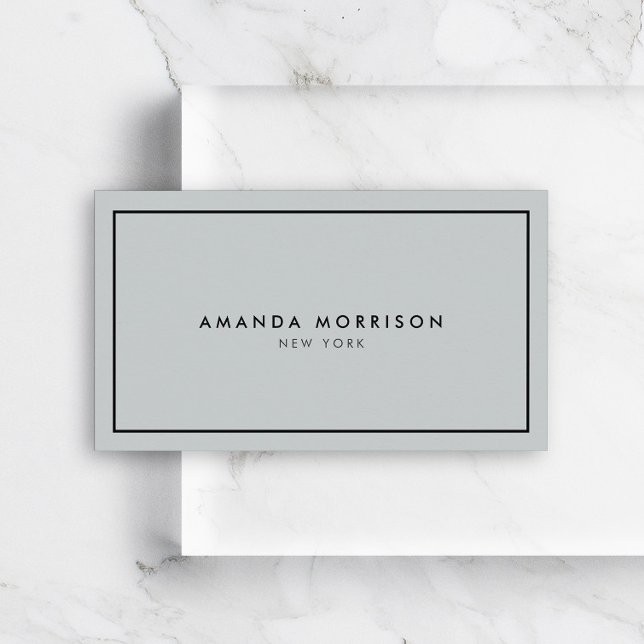 Minimalist Luxury Boutique Grey/Black Business Card (Creator Uploaded)