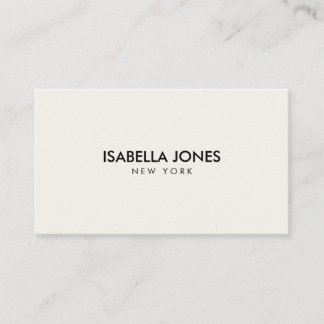 Minimalist Luxury Boutique Ivory Business Card