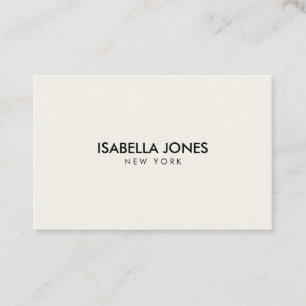 Minimalist Luxury Boutique Ivory Business Card