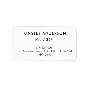 Minimalist Luxury Boutique White and Black Label