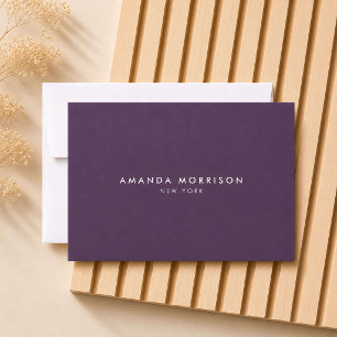 Minimalist Luxury Eggplant Purple Gift Certificate