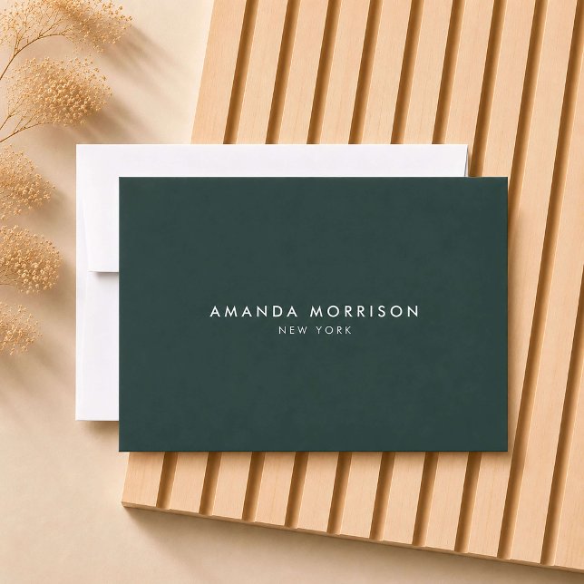 Minimalist Luxury Forest Green Gift Certificate (Creator Uploaded)