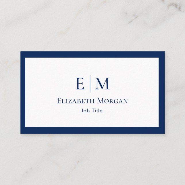 Minimalist Luxury Modern Business Card (Front)