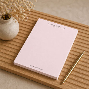 Minimalist Luxury Pink Notepad