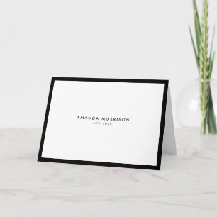 Minimalist Luxury White Bordered Note Card