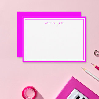 Minimalist Magenta, 2 Borders, signature Card