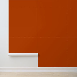 Minimalist Mahogany Red Brown Orange Custom Colour Wallpaper
