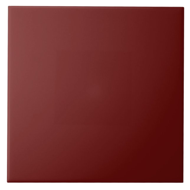 Minimalist Mahogany Red Plain Solid Colour Ceramic Tile (Front)