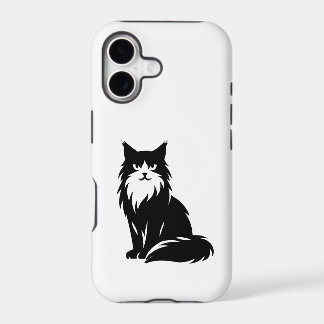 Minimalist Maine Coon Silhouette