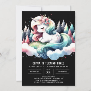 Minimalist Majestic Horse Birthday Invitation