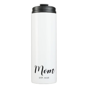Minimalist Mama Milestone Bold Text Design Thermal Tumbler