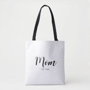 Minimalist Mama Milestone Bold Text Design Tote Bag
