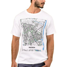 Minimalist map map Valencia - Natural Color