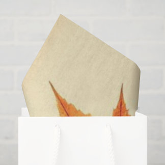 Minimalist Maple Leaves Art – Botanical Print Tissue Paper