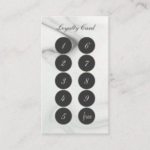 Minimalist Marble Loyalty Card