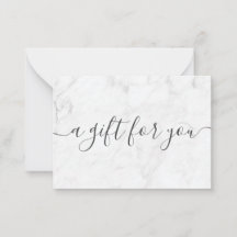 Minimalist Marble Small Business Gift Certificate