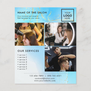 Minimalist Marketing Photo Flyer for Salon