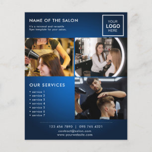 Minimalist Marketing Photo Flyer for Salon