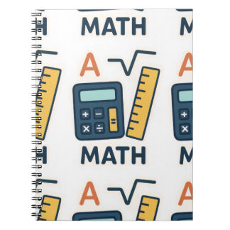 Minimalist Math Subject – Calculator, Rule Notebook