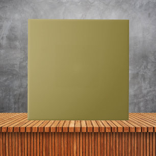 Minimalist Matte Brass Yellow  Solid Colour Ceramic Tile