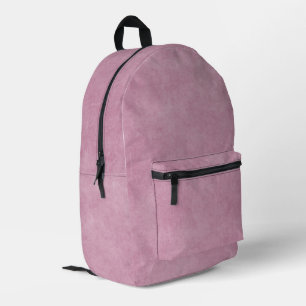 Minimalist Mauve Printed Backpack