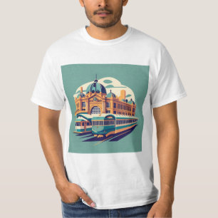 Minimalist Melbourne Australia painting souvenir T-Shirt