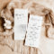 Minimalist Menu + Thank You Note | Wedding Napkin 