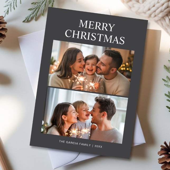 Minimalist Merrier Together Couple Holiday Design (Creator Uploaded)