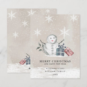 Minimalist Merry Christmas Holiday Card
