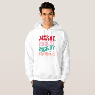 Minimalist Merry Christmas Hoodie