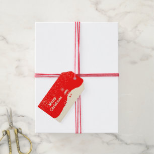 Minimalist Merry Christmas Nativity Scene Gift Tags