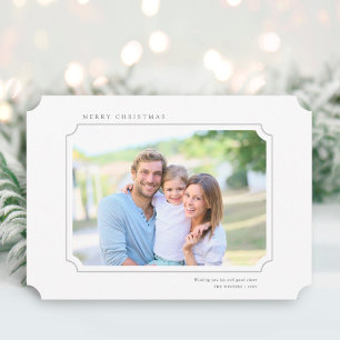 Minimalist Merry Christmas Photo Landscape  Holiday Card