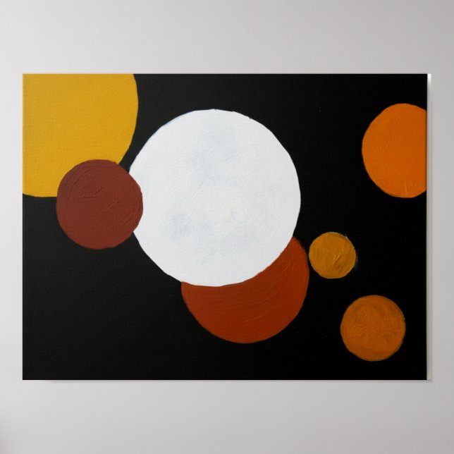 Minimalist Mid-Century Geometric Artwork Poster (Front)