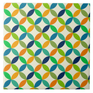 Minimalist Mid century modern geometric  Ceramic Tile