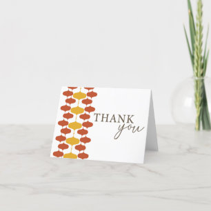 Minimalist Mid Century Modern Thank You Card