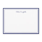 Minimalist Midnight Blue, 2 Borders, signature