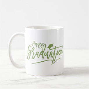 Minimalist Milestone Stylish Happy Graduation Coffee Mug