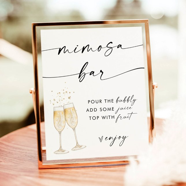 Minimalist Mimosa Bar Sign | Bridal Shower Sign (Creator Uploaded)